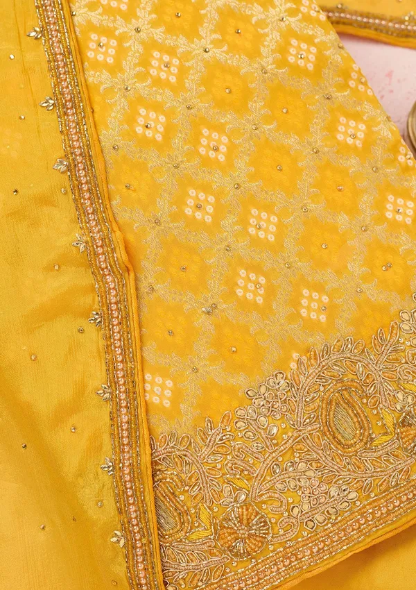 Yellow_Stonework_Silver_Georgette_Unstitched_Salwar_Suit