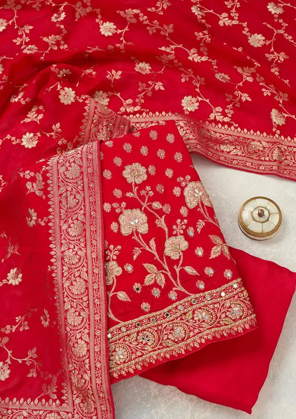 Rani_Pink_Stonework_Gold_Dola_Silk_Unstitched_Salwar_Suit