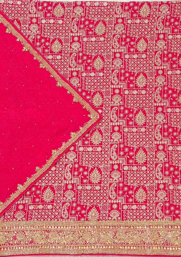 Rani_Pink_Zariwork_Gold_Georgette_Unstitched_Salwar_Suit