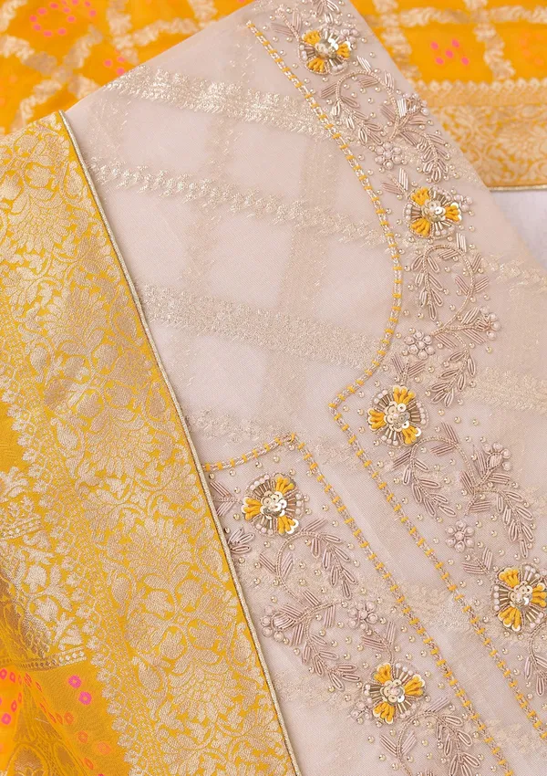 Beige_Zardozi_Gold_Chanderi_Unstitched_Salwar_Suit