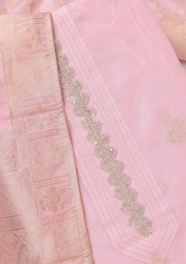 Baby_Pink_Zariwork_Gold_Chanderi_Unstitched_Salwar_Suit