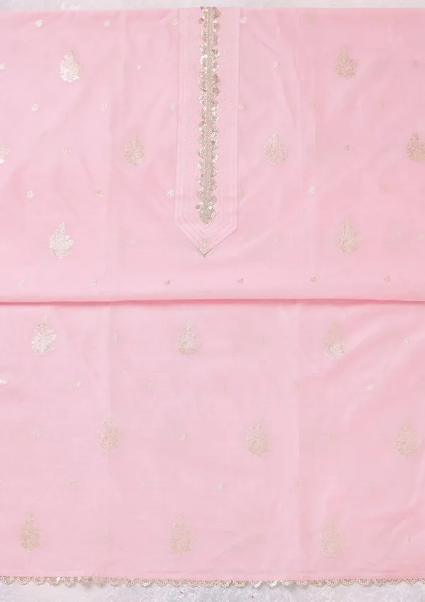 Baby_Pink_Zariwork_Gold_Chanderi_Unstitched_Salwar_Suit