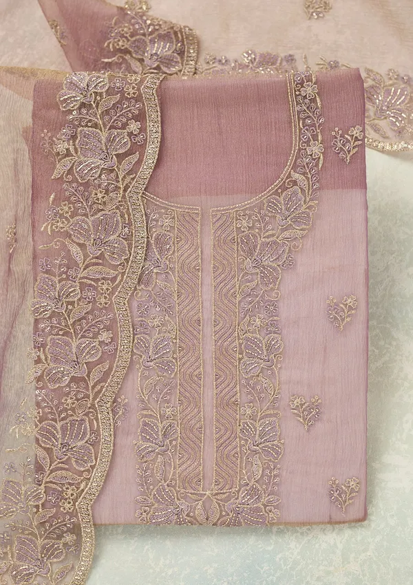 Lavender_Threadwork_Tissue_Unstitched_Salwar_Suit