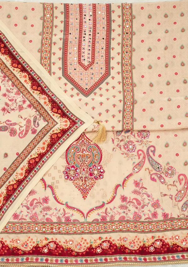 Cream_Zariwork_Gold_Crepe_Unstitched_Salwar_Suit