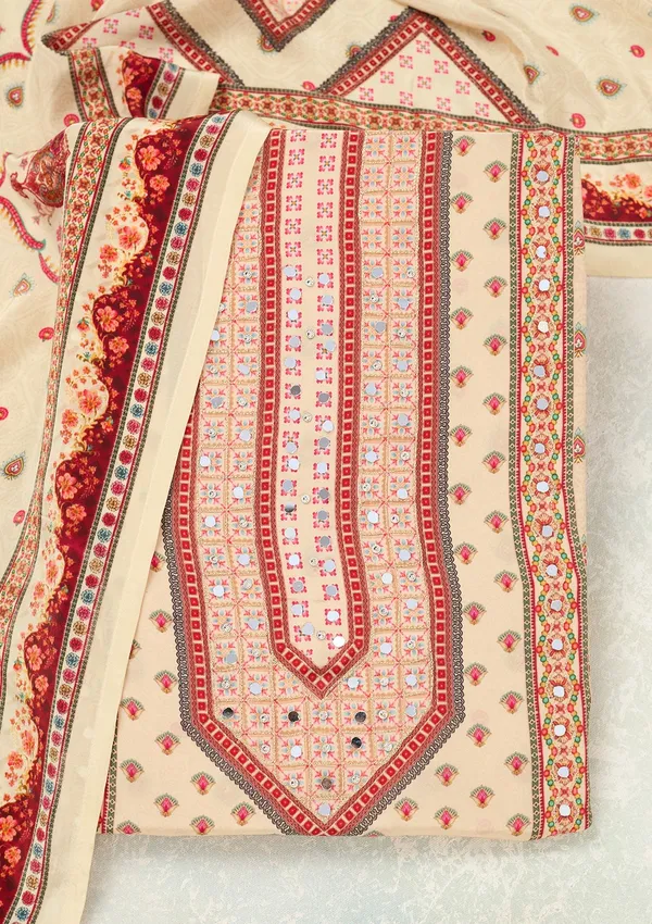 Cream_Zariwork_Gold_Crepe_Unstitched_Salwar_Suit