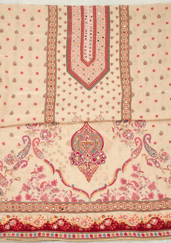 Cream_Zariwork_Gold_Crepe_Unstitched_Salwar_Suit