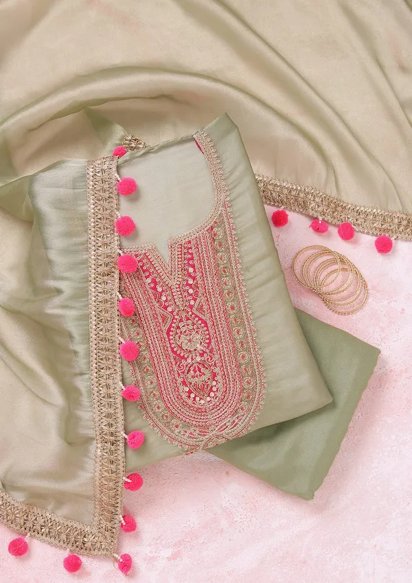 Pista_Green_Cording_Tissue_Unstitched_Salwar_Suit