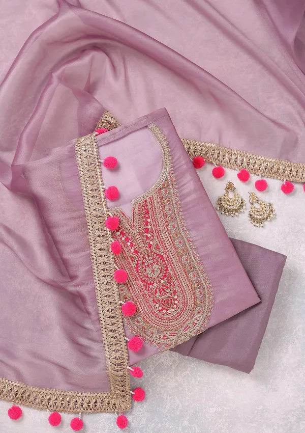 Lavender_Cording_Tissue_Unstitched_Salwar_Suit