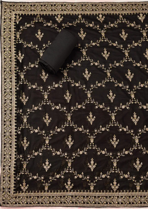 Black_Threadwork_Georgette_Unstitched_Salwar_Suit