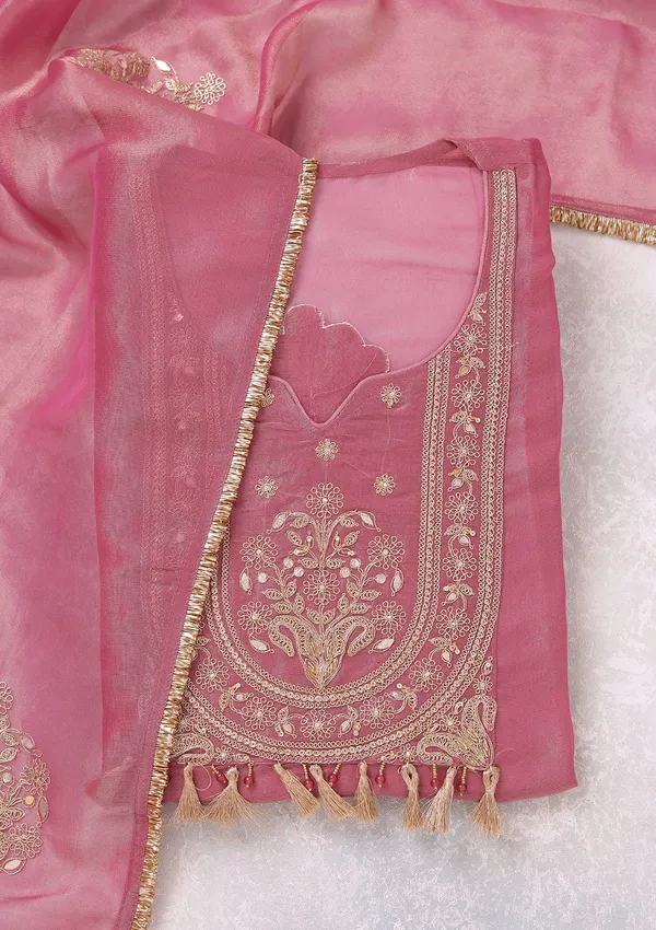 Onion_Pink_Zariwork_Gold_Tissue_Unstitched_Salwar_Suit