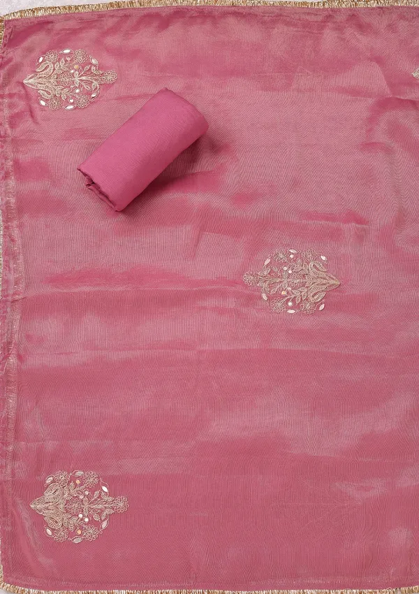 Onion_Pink_Zariwork_Gold_Tissue_Unstitched_Salwar_Suit