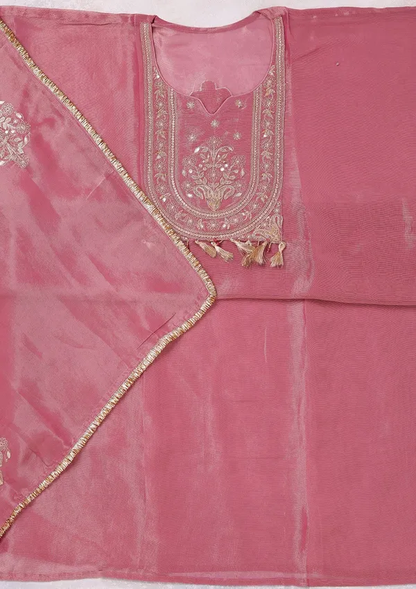 Onion_Pink_Zariwork_Gold_Tissue_Unstitched_Salwar_Suit