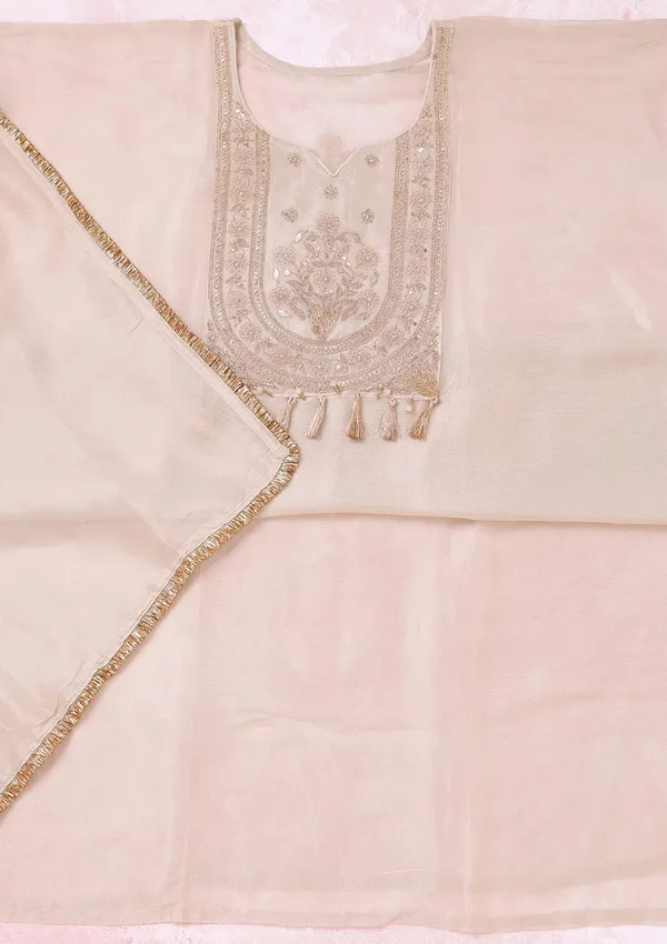 Beige_Zariwork_Gold_Tissue_Unstitched_Salwar_Suit