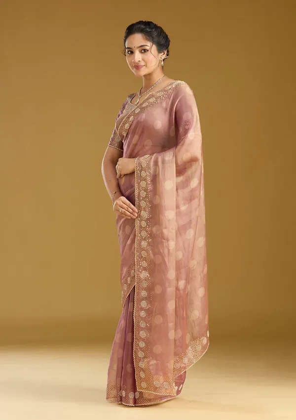 Gold_Stonework_Gold_Tissue_Saree