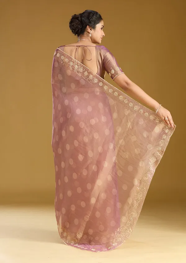 Gold_Stonework_Gold_Tissue_Saree
