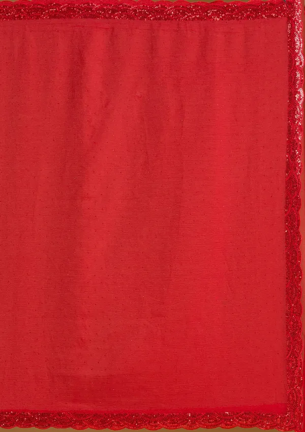 Red_Sequins_Chiffon_Saree