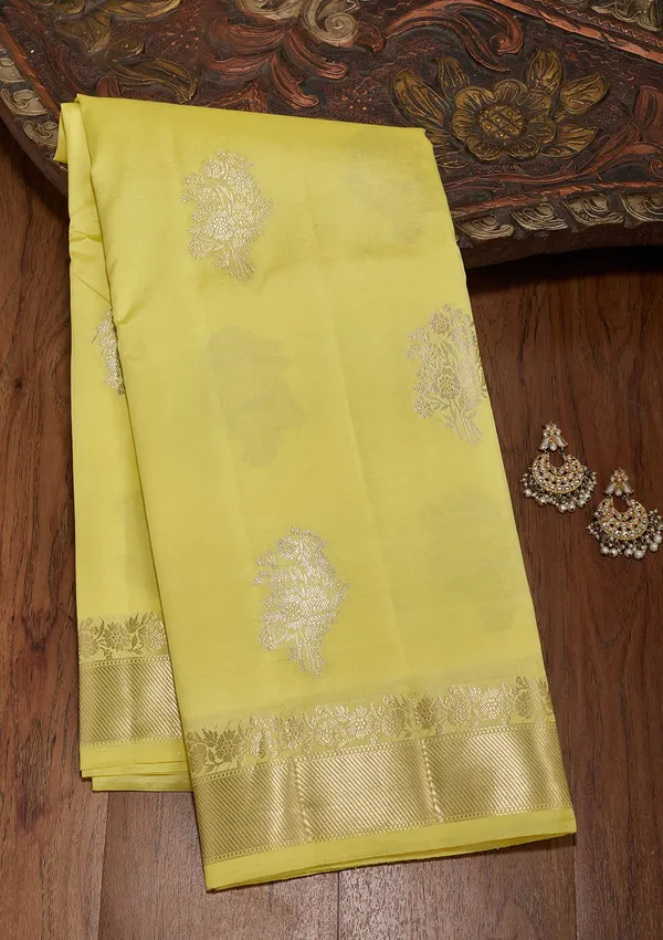 Lemon_Yellow_Zariwork_Silk_Silk_Saree