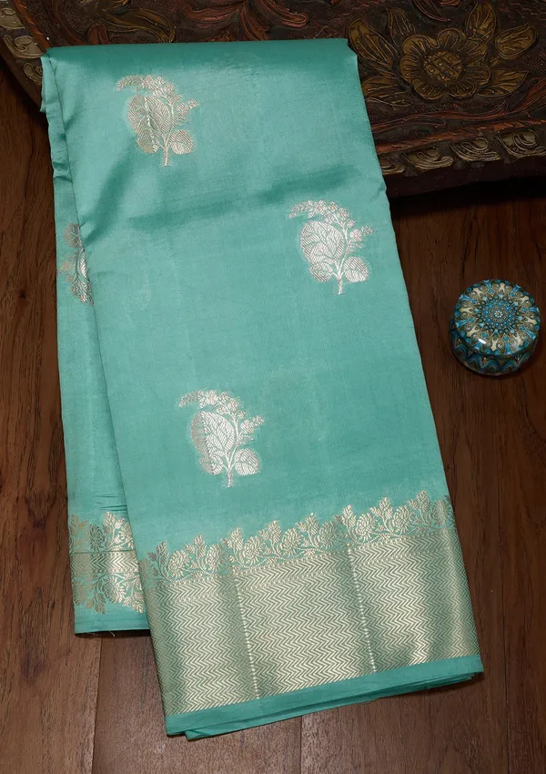 Sky_Blue_Zariwork_Gold_Pure_Silk_Silk_Saree