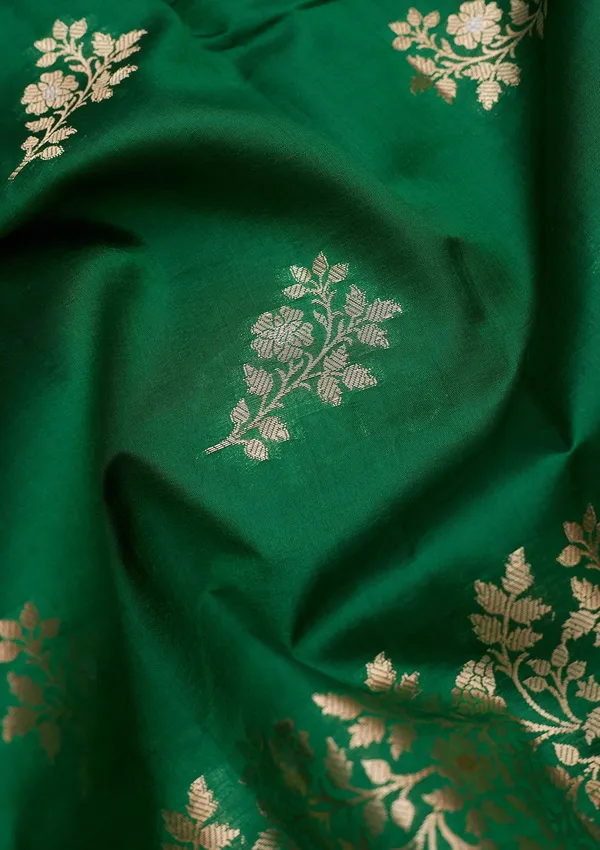 Rama_Green_Zariwork_Gold_Pure_Silk_Silk_Saree