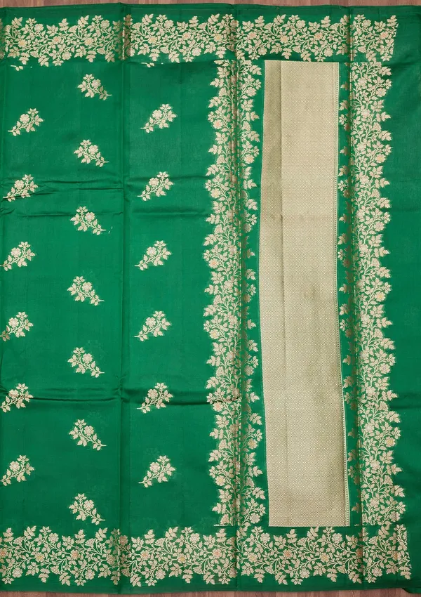 Rama_Green_Zariwork_Gold_Pure_Silk_Silk_Saree