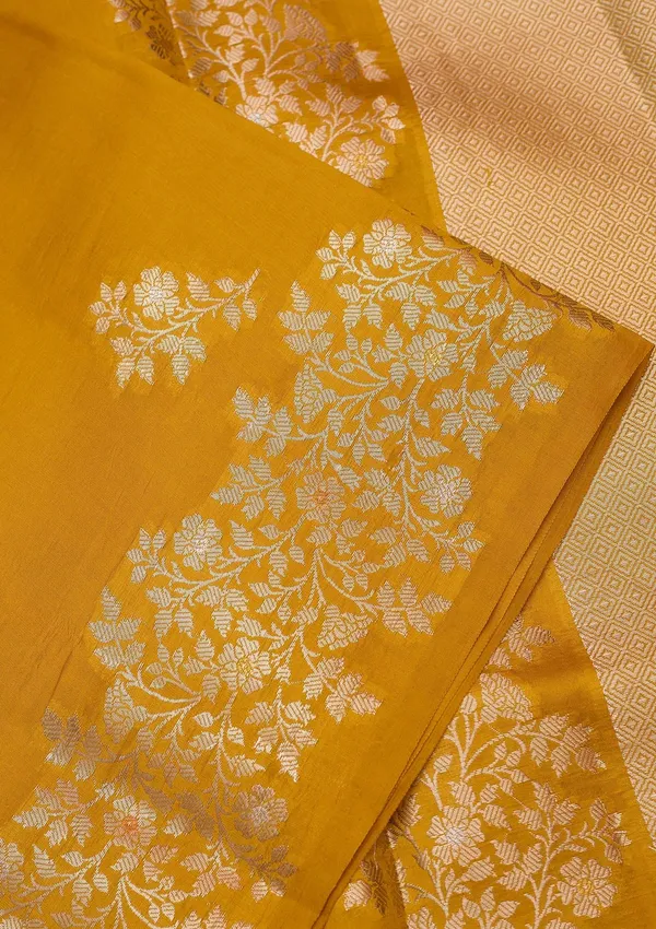 Mustard_Zariwork_Gold_Pure_Silk_Silk_Saree