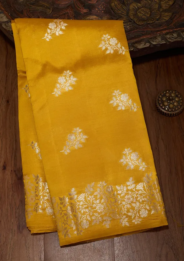 Mustard_Zariwork_Gold_Pure_Silk_Silk_Saree