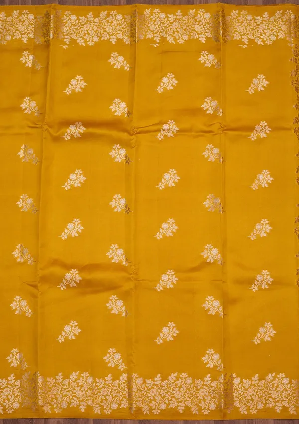 Mustard_Zariwork_Gold_Pure_Silk_Silk_Saree