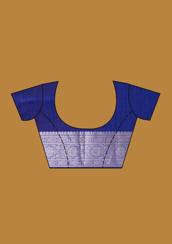 Royal_Blue_Zariwork_Cotton_Silk_Saree