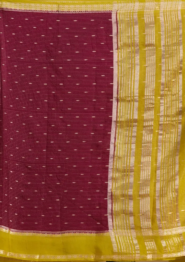 Wine_Zariwork_Gold_Art_Silk_Silk_Saree