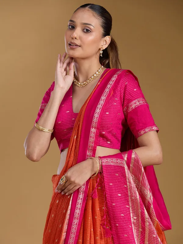 Orange_Zariwork_Gold_Art_Silk_Silk_Saree