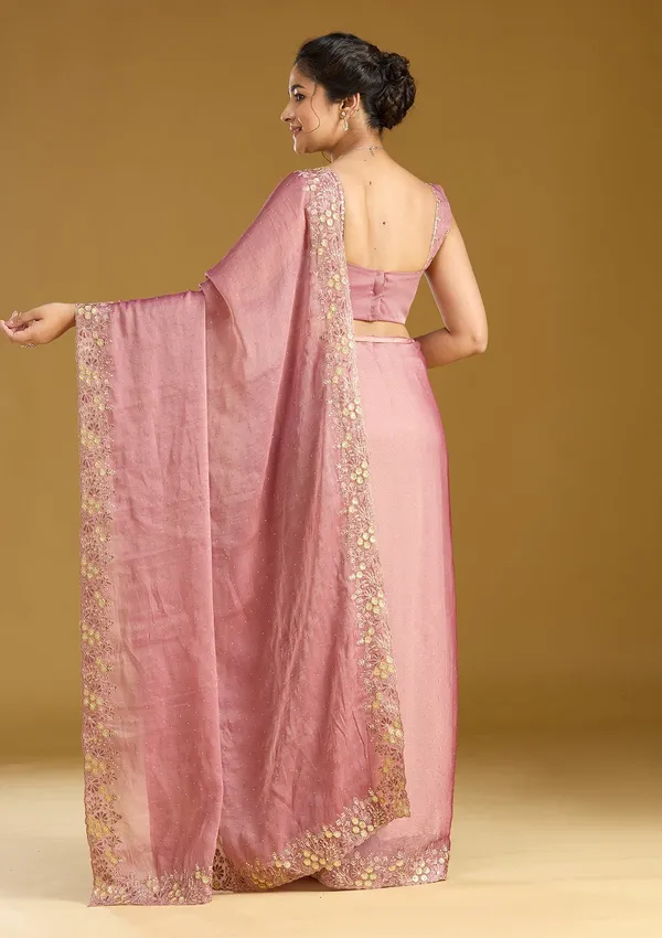 Onion_Pink_Zariwork_Gold_Tissue_Saree