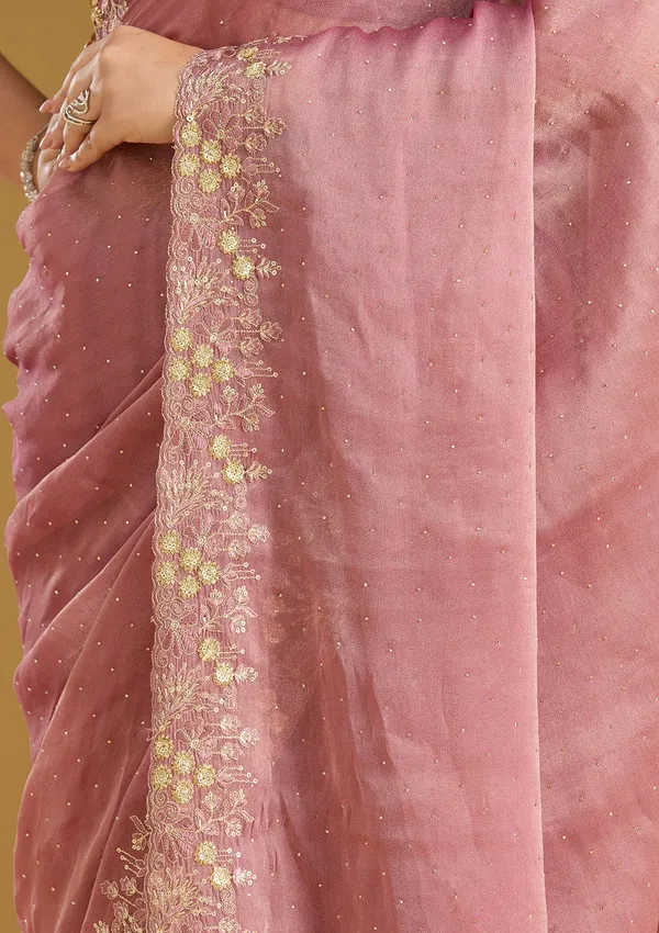 Onion_Pink_Zariwork_Gold_Tissue_Saree