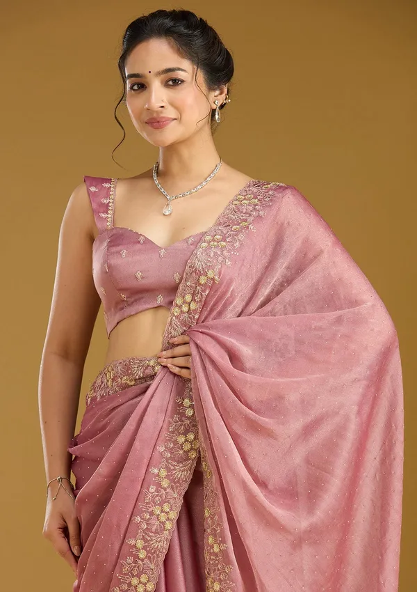 Onion_Pink_Zariwork_Gold_Tissue_Saree