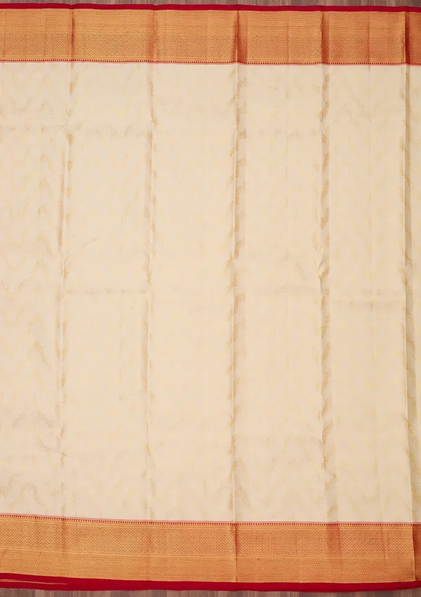 Cream_Zariwork_Gold_Pure_Silk_Silk_Saree