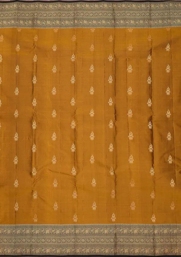 Mustard_Zariwork_Gold_Pure_Silk_Silk_Saree