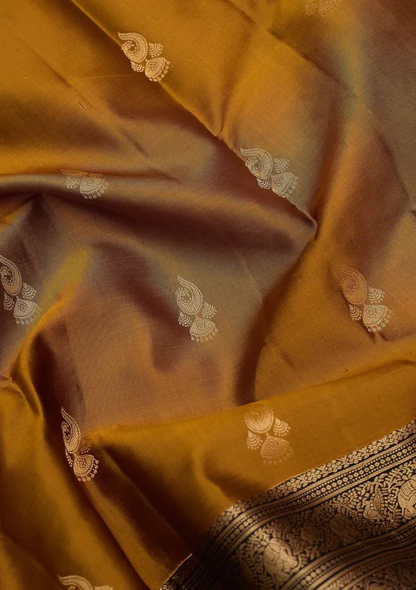 Mustard_Zariwork_Gold_Pure_Silk_Silk_Saree