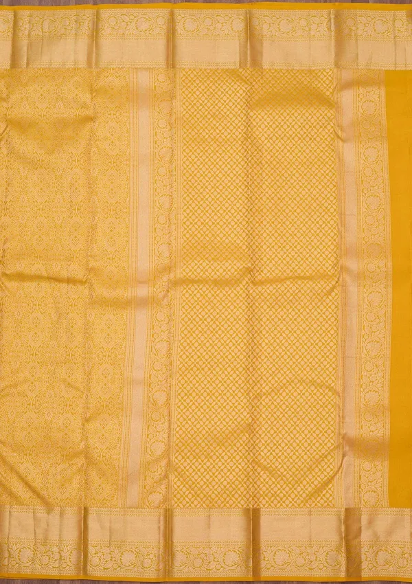 Yellow_Zariwork_Silver_Pure_Silk_Silk_Saree