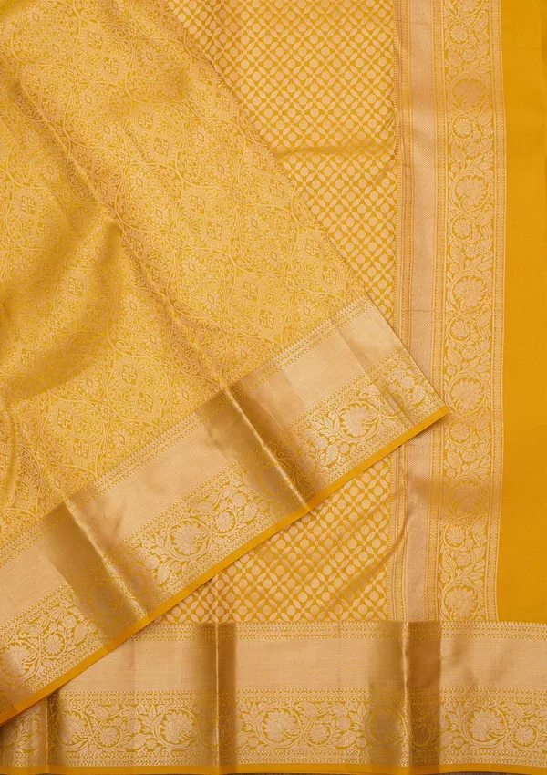Yellow_Zariwork_Silver_Pure_Silk_Silk_Saree