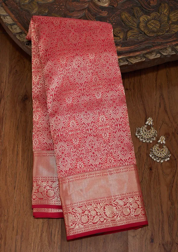 Red_Zariwork_Silver_Pure_Silk_Silk_Saree