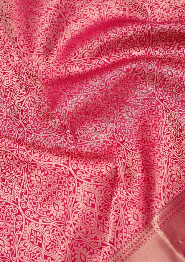 Rani_Pink_Zariwork_Silver_Pure_Silk_Silk_Saree
