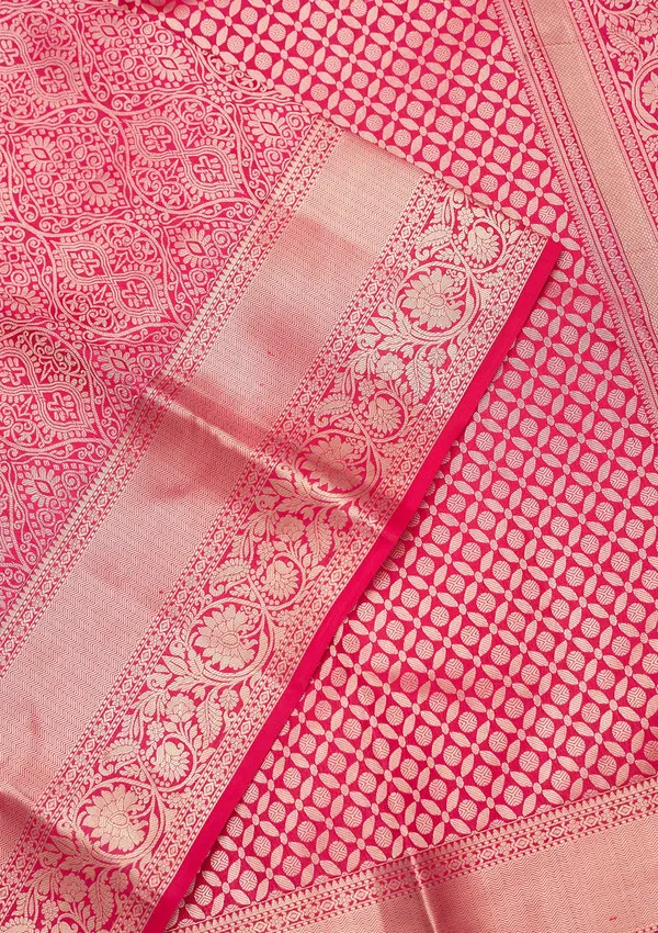 Rani_Pink_Zariwork_Silver_Pure_Silk_Silk_Saree