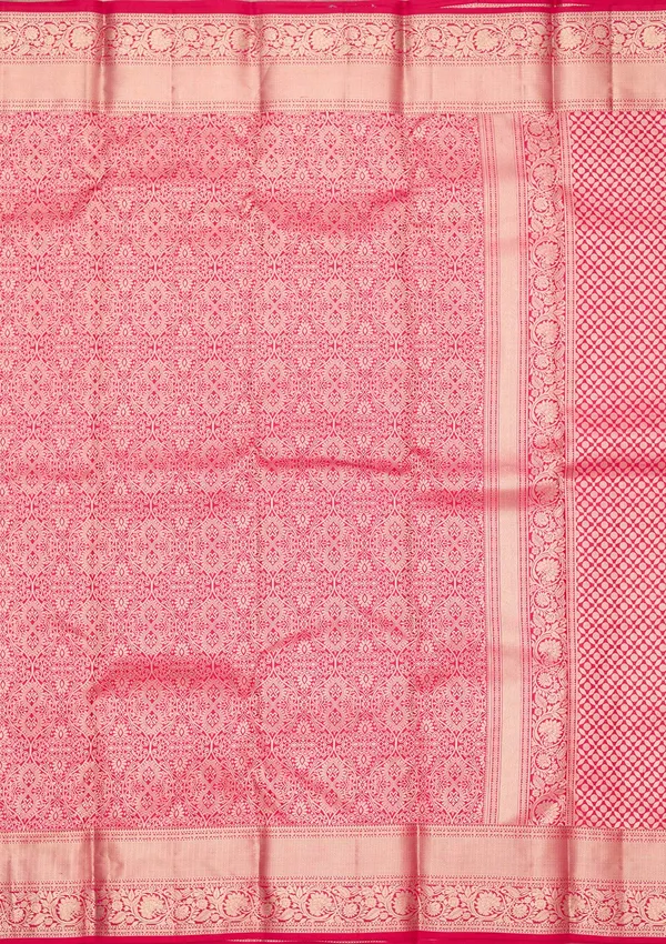 Rani_Pink_Zariwork_Silver_Pure_Silk_Silk_Saree