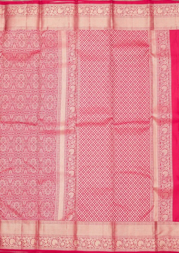 Rani_Pink_Zariwork_Silver_Pure_Silk_Silk_Saree