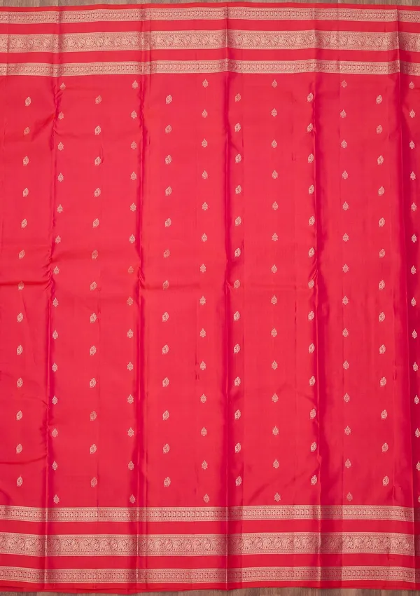 Rani_Pink_Zariwork_Gold_Pure_Silk_Silk_Saree