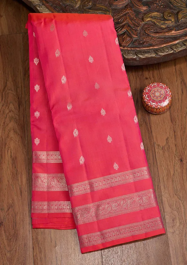 Rani_Pink_Zariwork_Gold_Pure_Silk_Silk_Saree