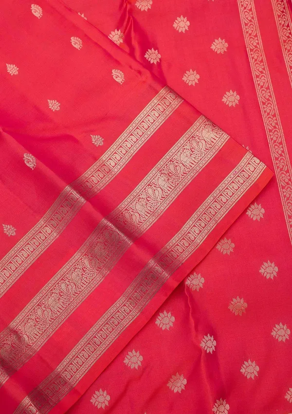Rani_Pink_Zariwork_Gold_Pure_Silk_Silk_Saree