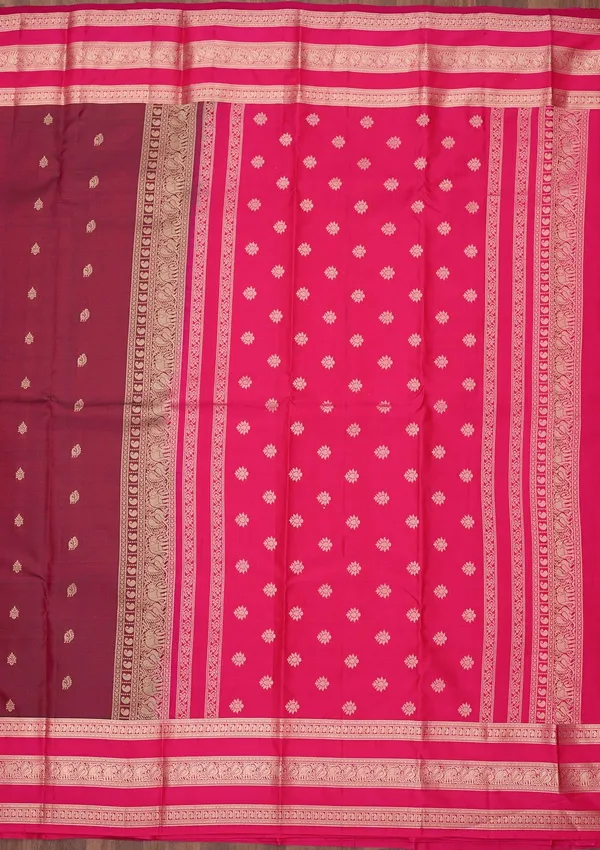 Brown_Zariwork_Gold_Pure_Silk_Silk_Saree