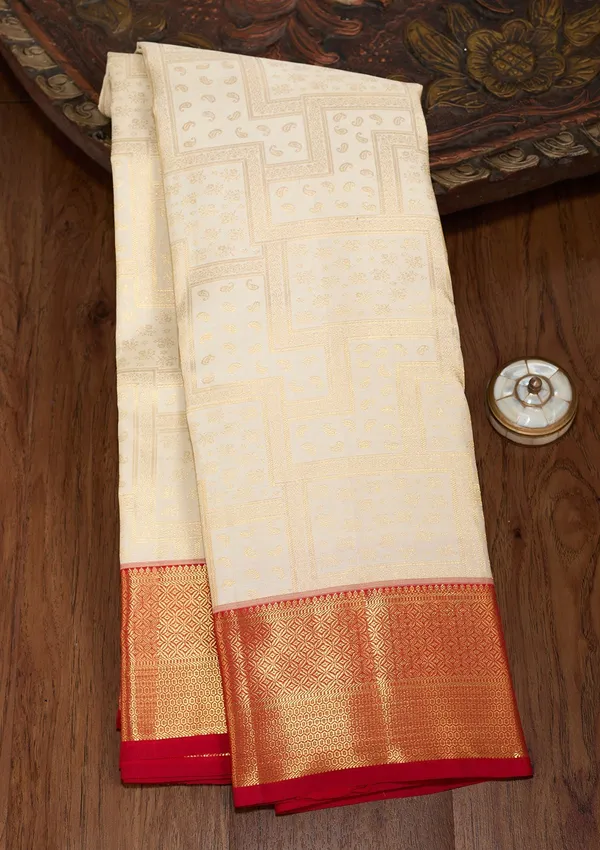 Off_White_Zariwork_Gold_Pure_Silk_Silk_Saree
