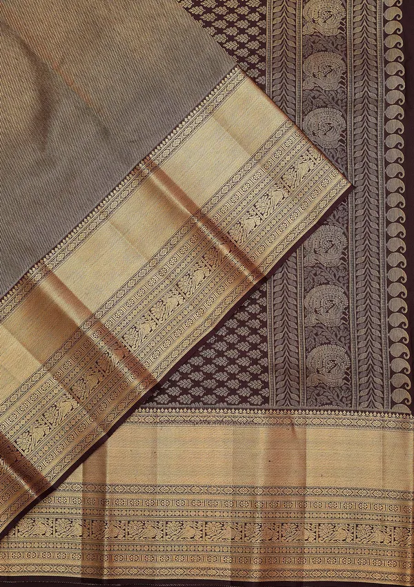 Brown_Zariwork_Gold_Pure_Silk_Silk_Saree