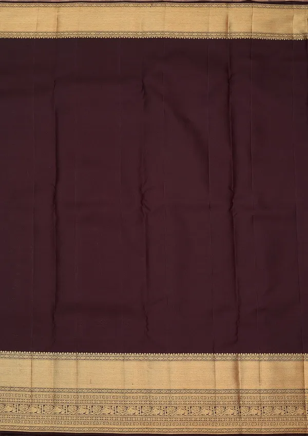 Brown_Zariwork_Gold_Pure_Silk_Silk_Saree